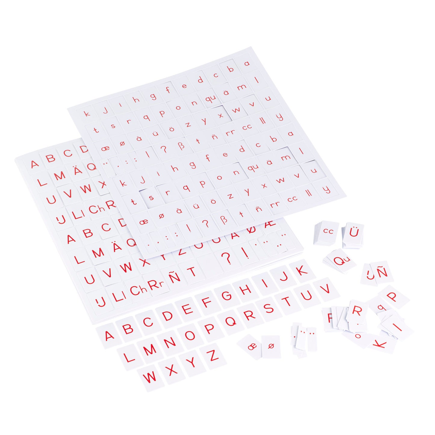 Red Printed Alphabet: Print