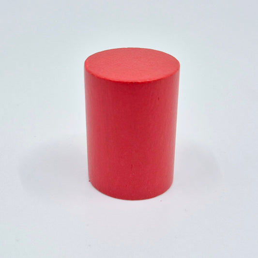 3 Red wooden cylinders: 4cm x d. 28mm