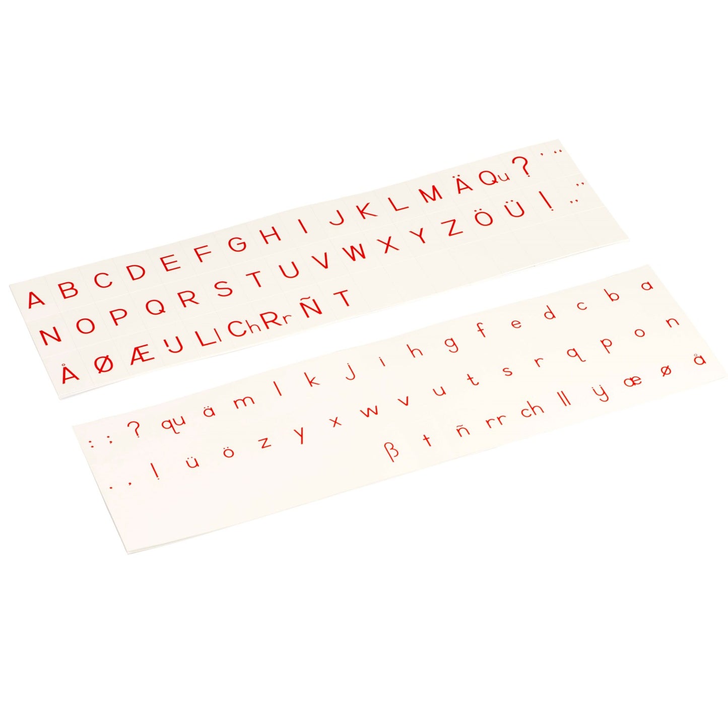 Nienhuis Printed Alphabet, Print, Up.& Low.Case, Red (NL)