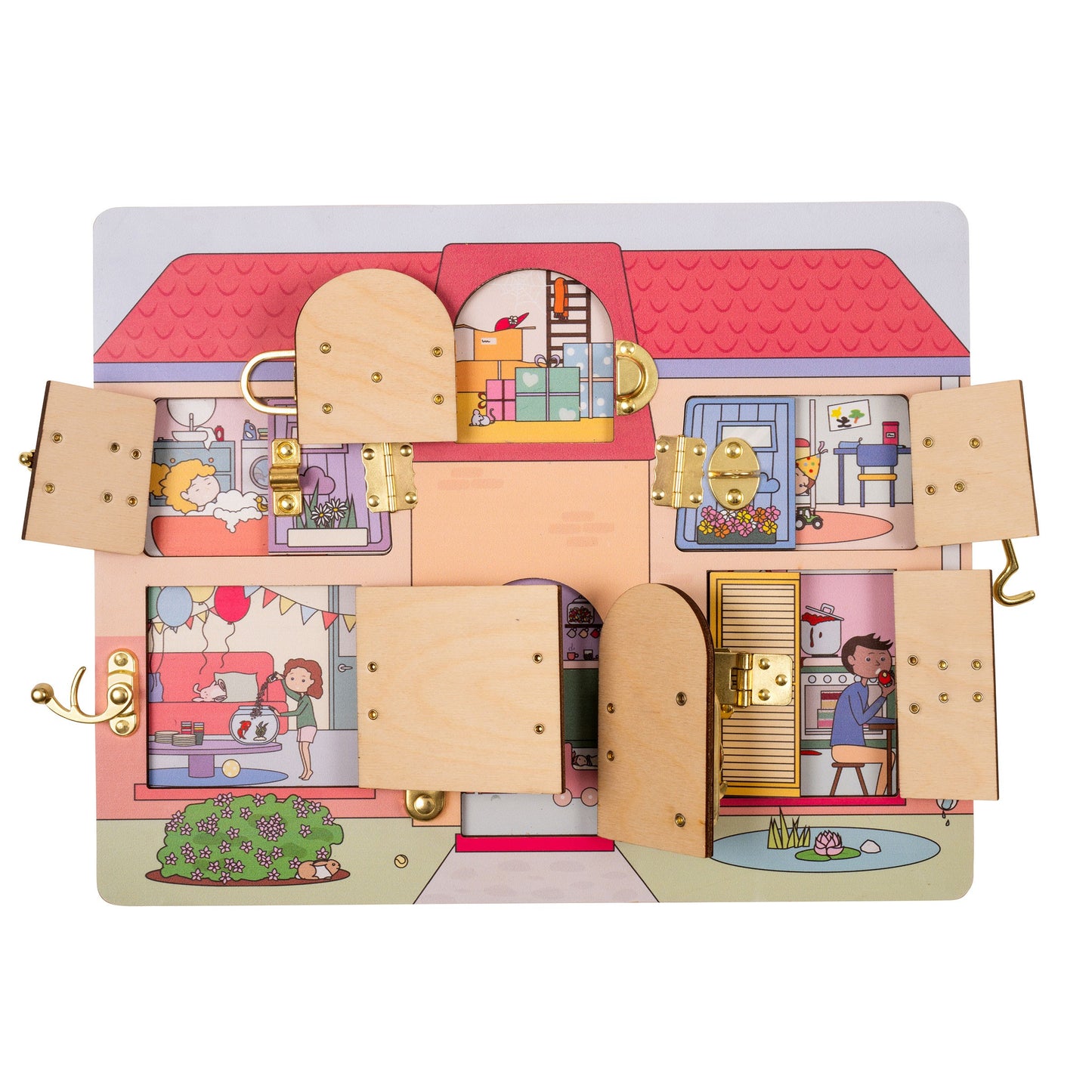 Locks and Latches Board - large house (NL)