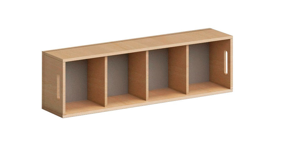 4-COMPARTMENT BENCH 22cm H (NL)