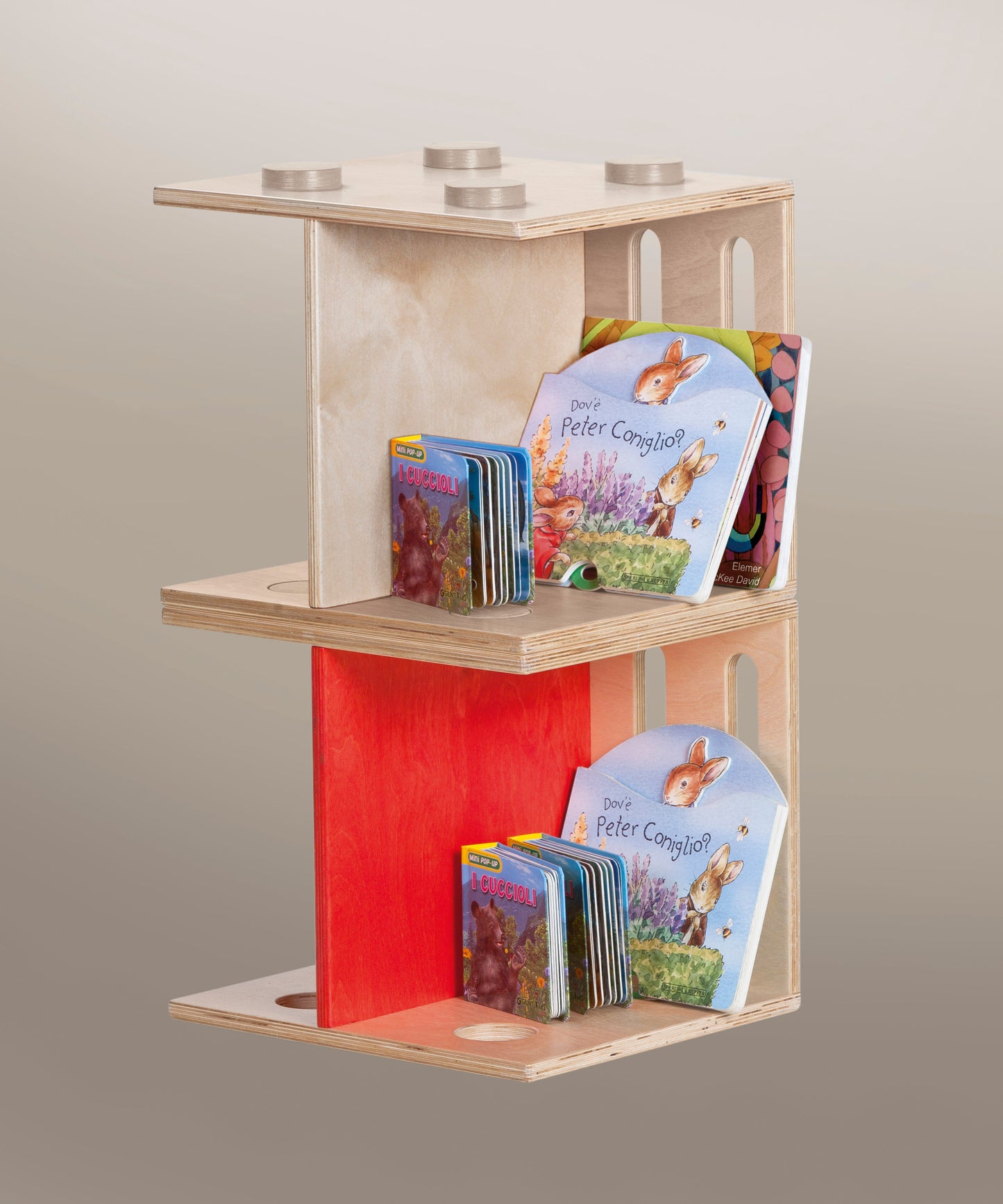 PLURIPIU WOODEN CHAIR / STACKING CUBE SHELF (NL)