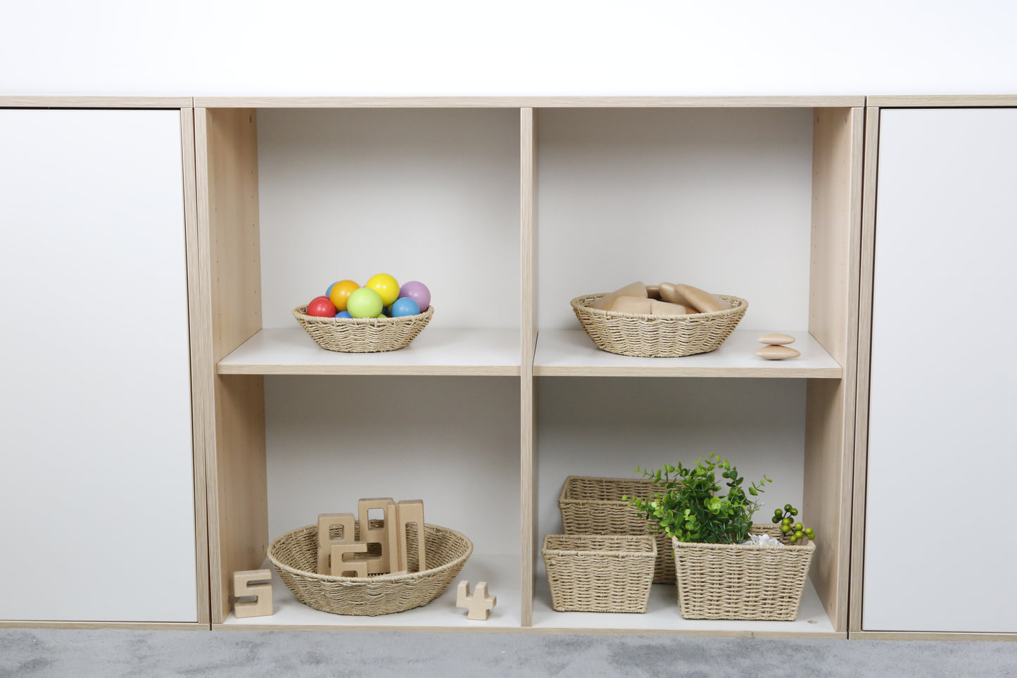 2-LAYER SMALL DIVIDED CABINET 70cm H (NL)