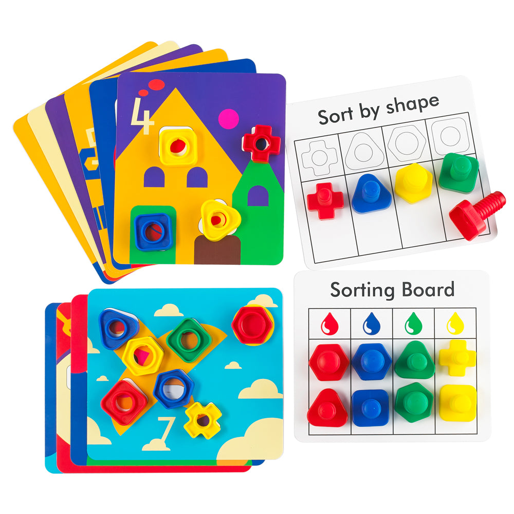 Plastic Nuts and Bolts Activity Set