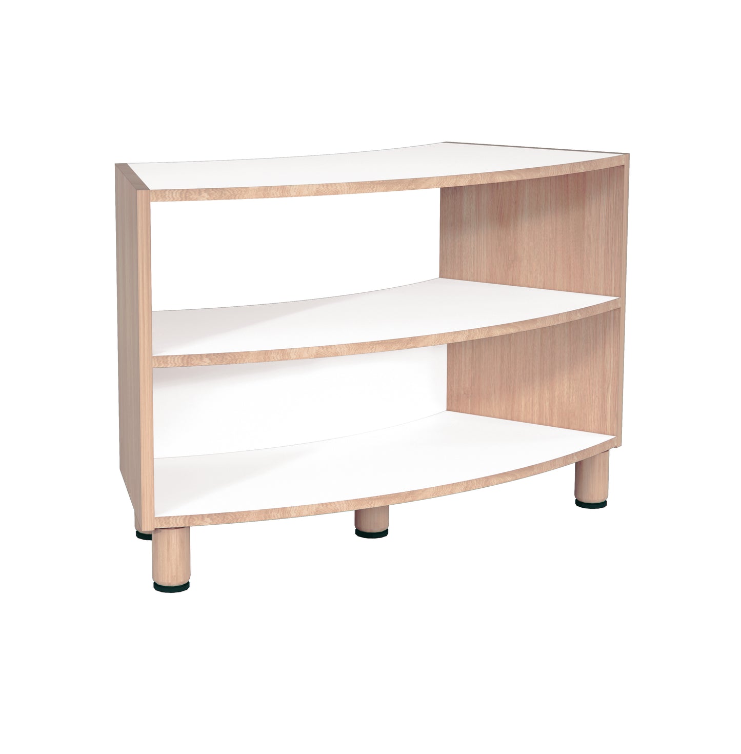 45° CURVED HALF-OPEN 2-LAYER CABINET 70cm H (NL)