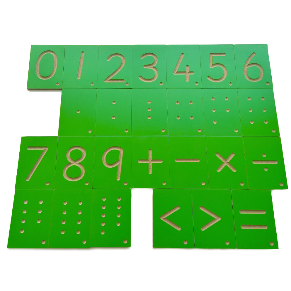 Discount Grooved Number and Letter Tiles