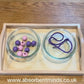100 Lacing Beads in a  Wooden Box