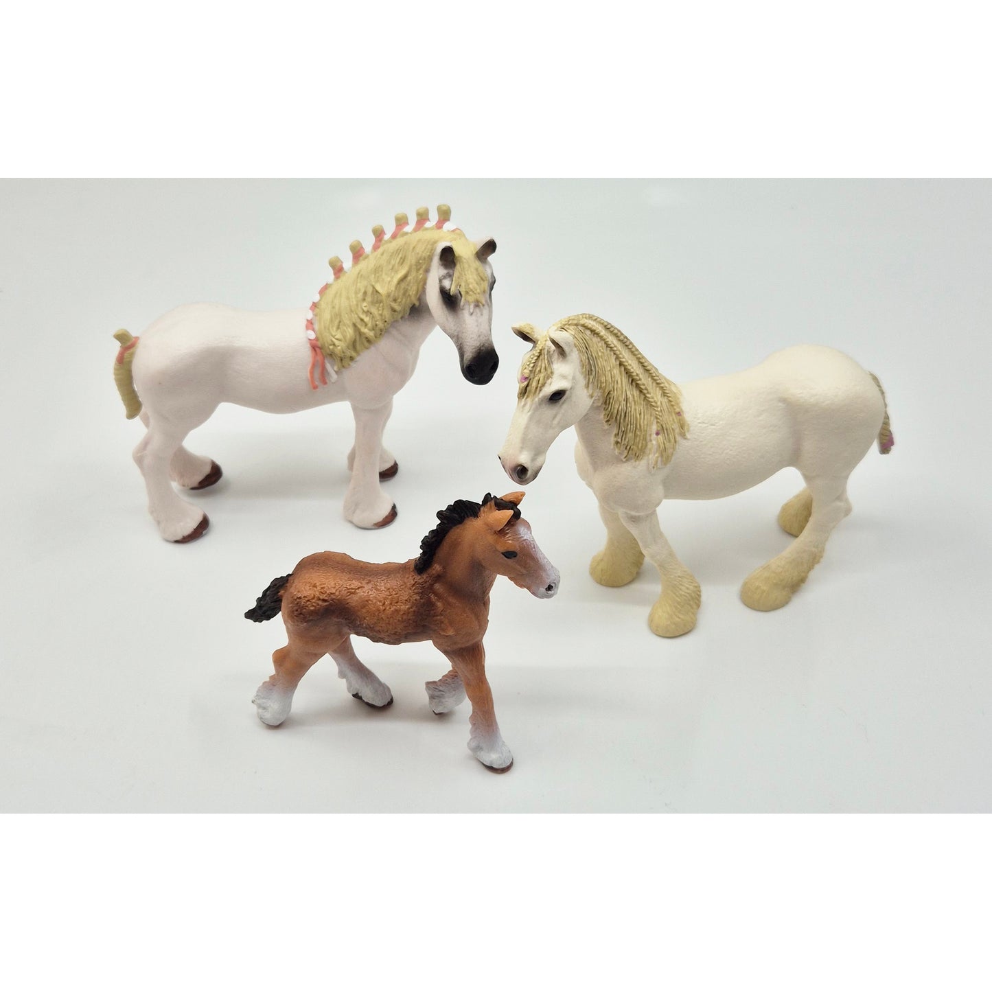 Farm figures: Shire horse family
