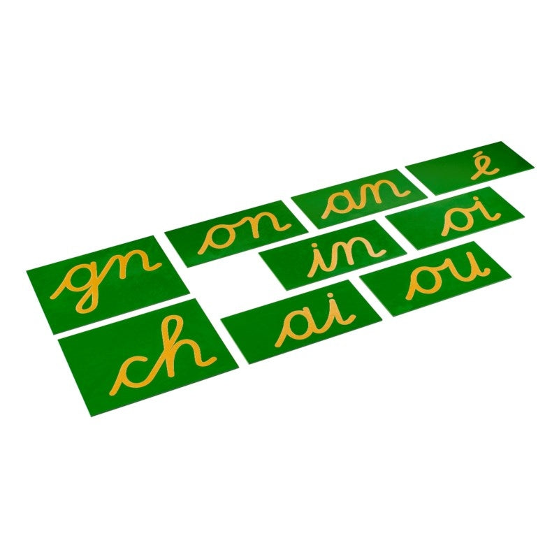 Nienhuis Montessori Double Sandpaper Letters, Cursive