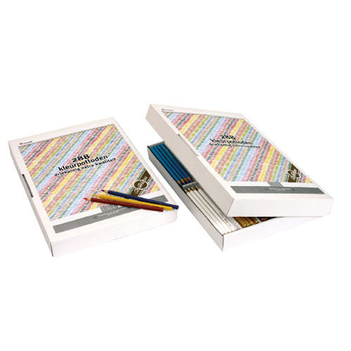 Coloured triangular pencils Goldline cardboard box  (NL)