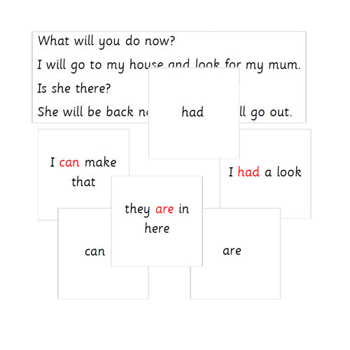 High Frequency Words Reading Cards with phrases and sentences .pdf file