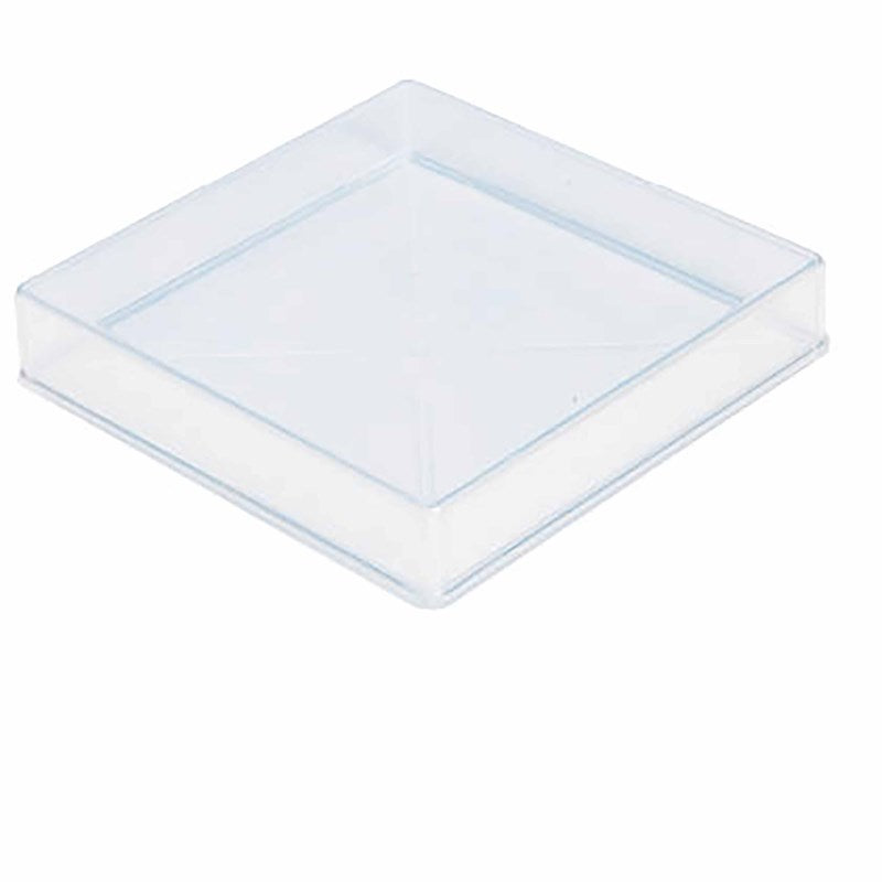 Clear Plastic Box 10.1 x 10.1 x 1.6 cm (NL)