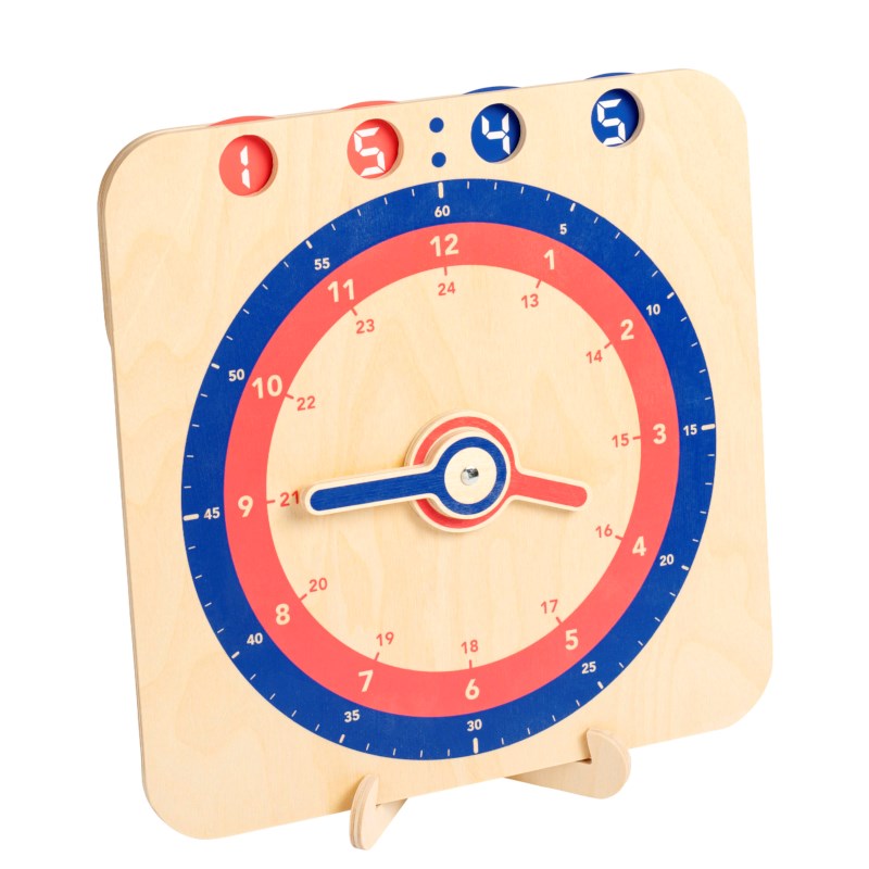 EverEarth Wooden Teaching Clock - Baby Vegas