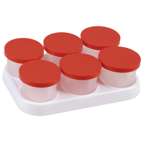 Tray with 6 x 125 ml pots (NL)