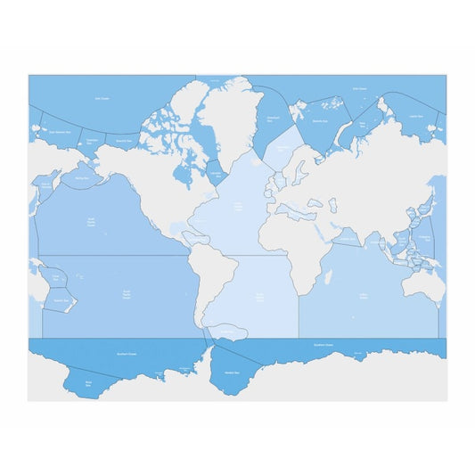 Nienhuis Csm, Seas And Oceans Control Map: Labeled (NL)