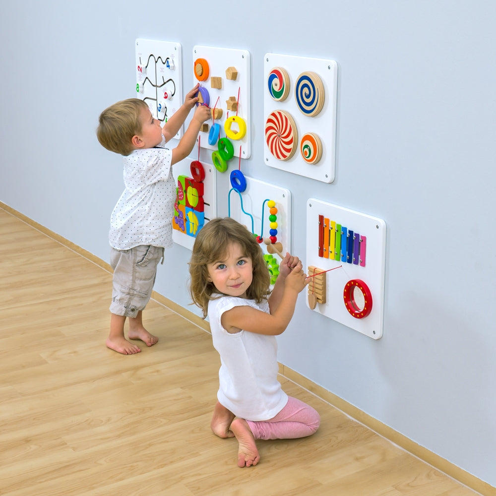 Set of 6 Motor Skills Wall Panels