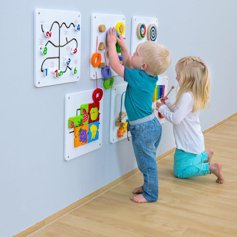 Set of 6 Motor Skills Wall Panels