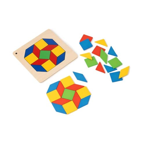 Tessellating Shapes and Mirror Game: Build the figures