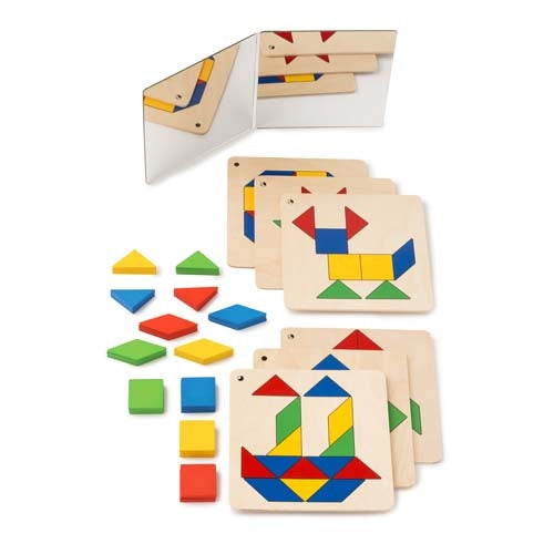 Tessellating Shapes and Mirror Game: Build the figures