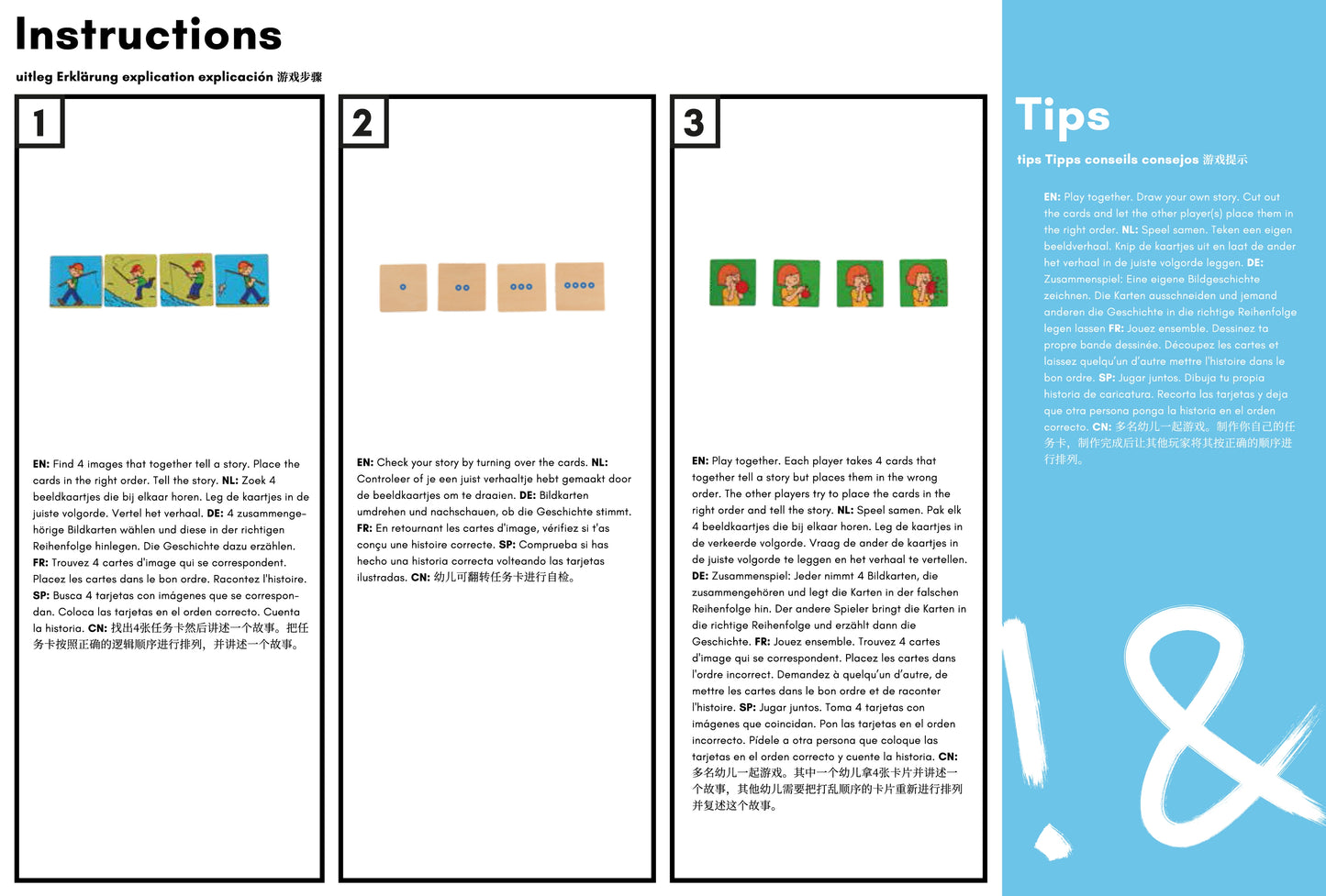 Sequencing game: Tell the story