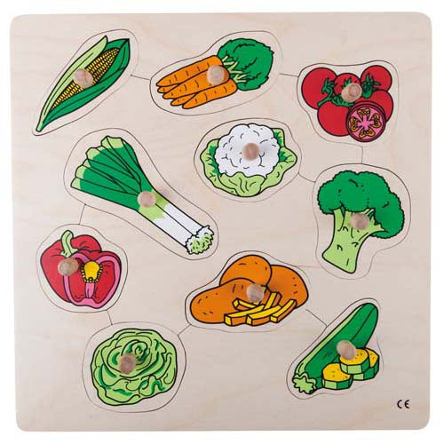 Knob puzzle - vegetables