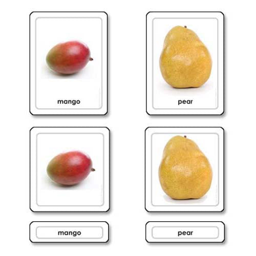 Nienhuis ETC Fruits 3 Part Cards