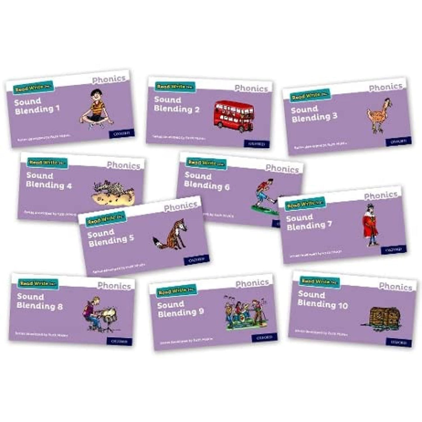 Pack Of 10 Phonic Sound Blending Books