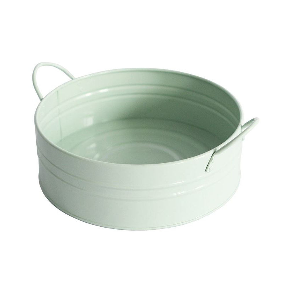 Pale Green Metal Basin