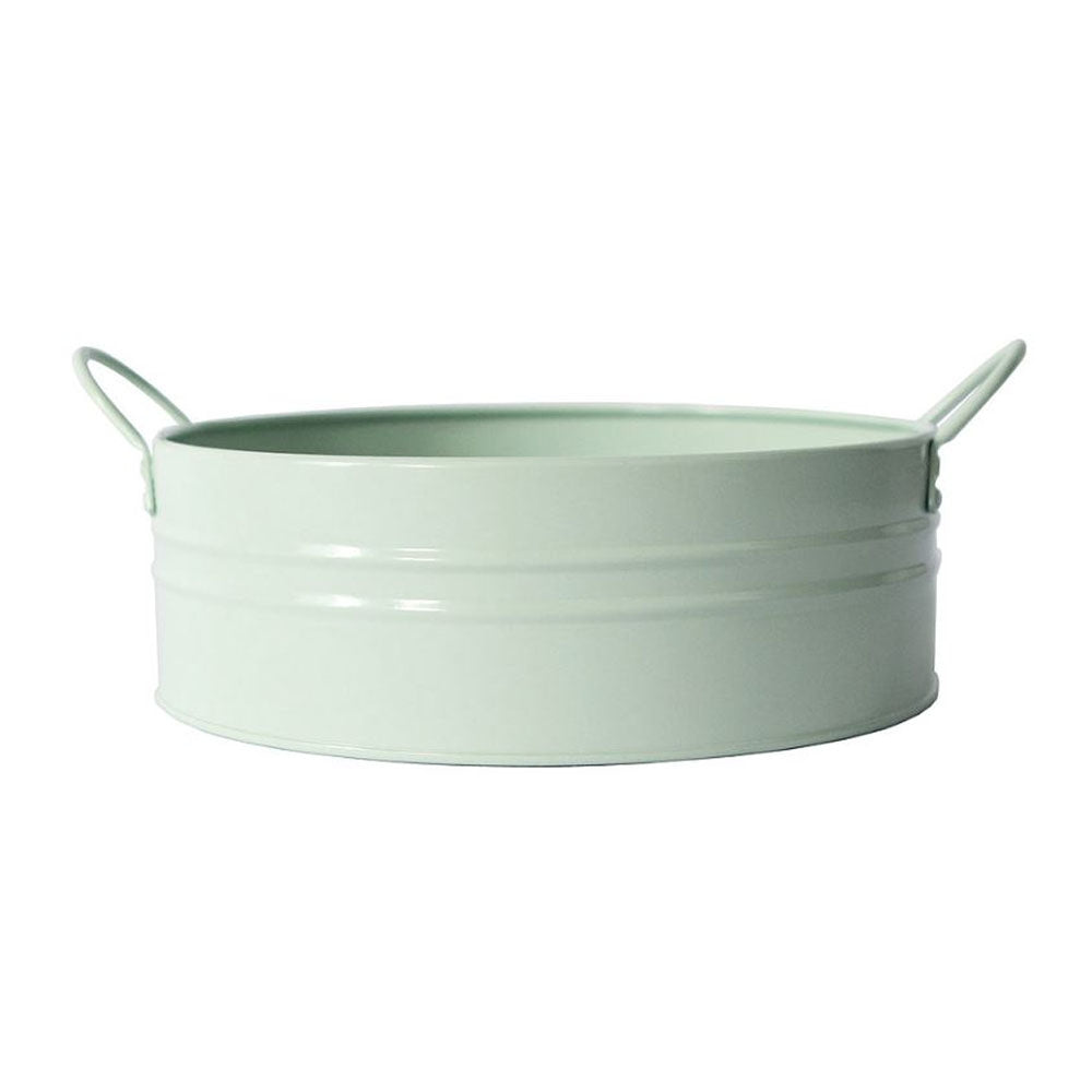 Pale Green Metal Basin