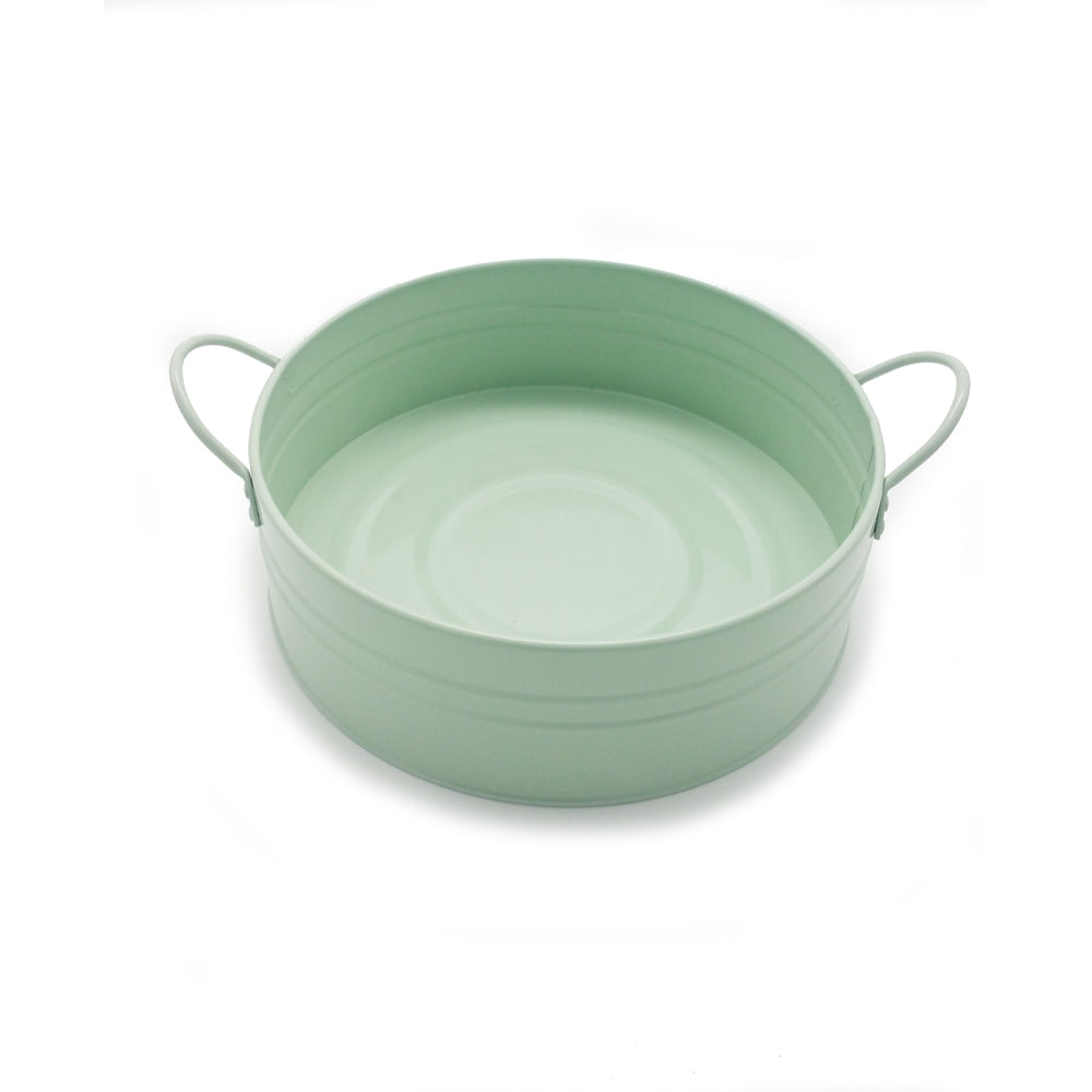 Pale Green Metal Basin