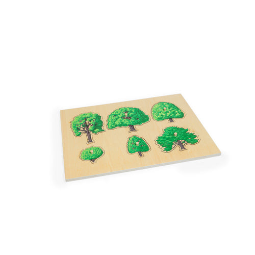 Montessori Native British Trees Board Puzzle
