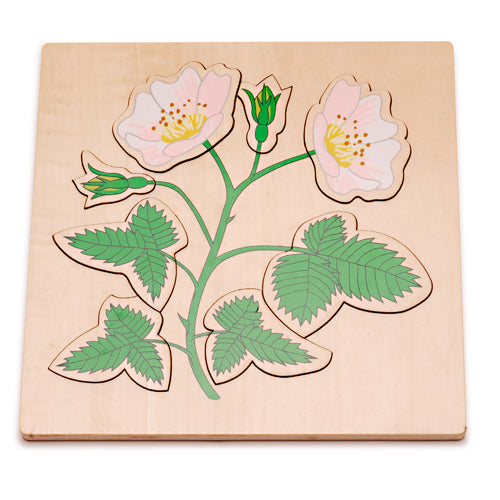 Montessori Dog Rose Puzzle