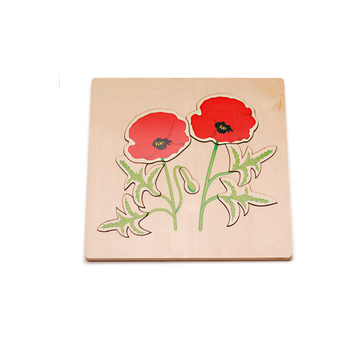 Montessori Poppy Puzzle