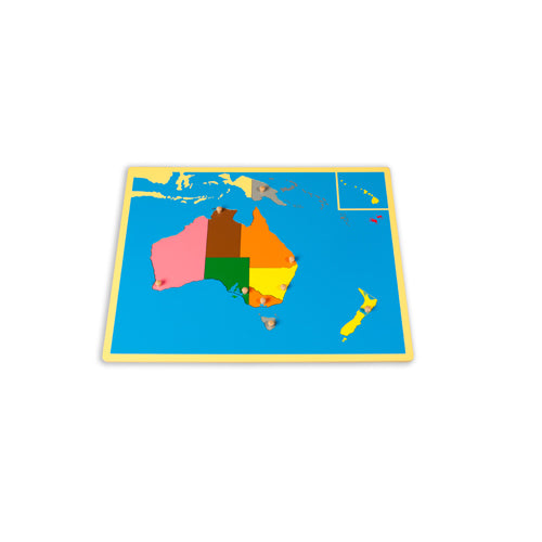 Small Australasia Board Puzzle Map