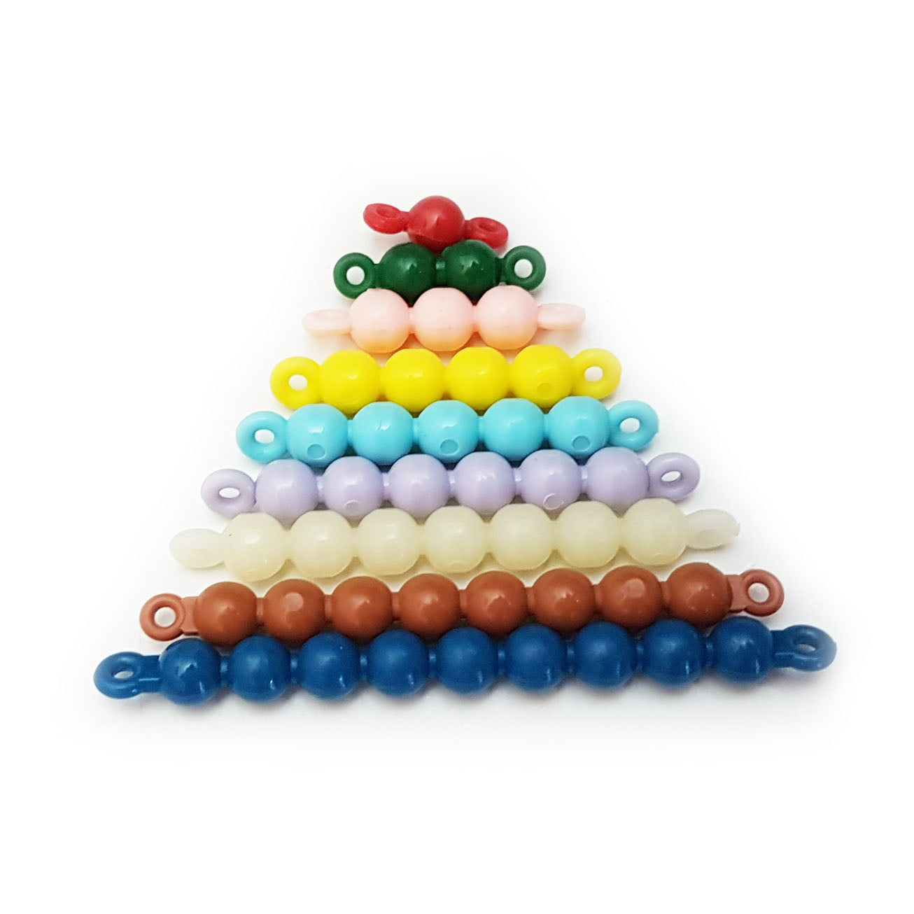 Coloured Beads Stair - Connected Beads