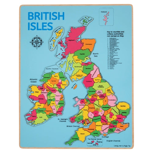 Discount Montessori British Isles UK Puzzle Map