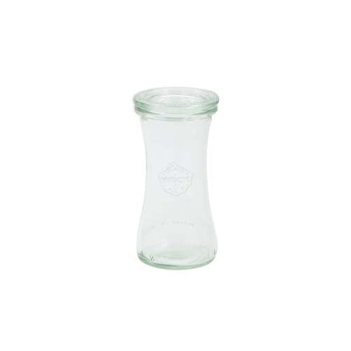 SET OF SIX 100ml Ergonomic Weck Jars. Model 757
