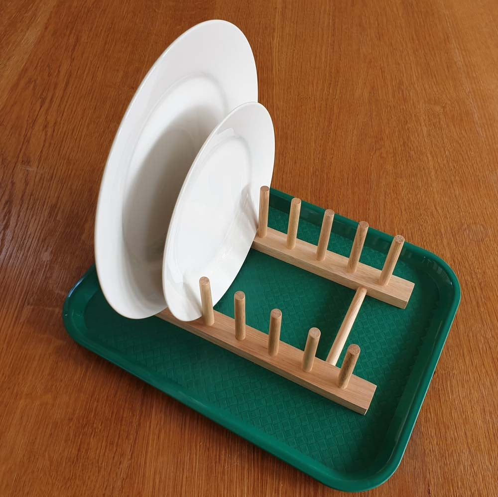 Wooden Dish Drainer Rack