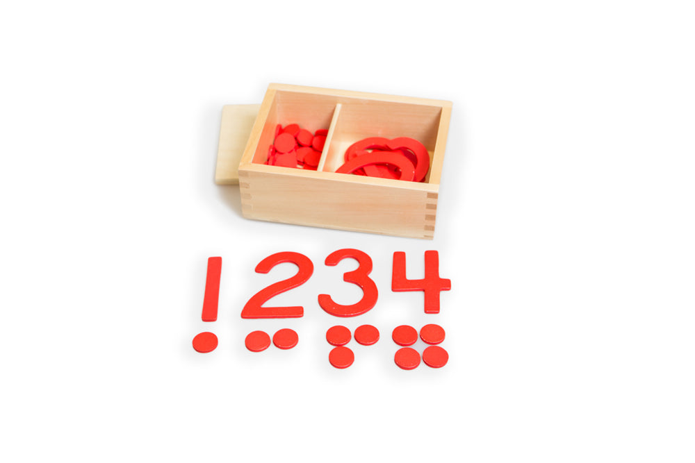 Discount Cut-out Numerals and Counters - Red