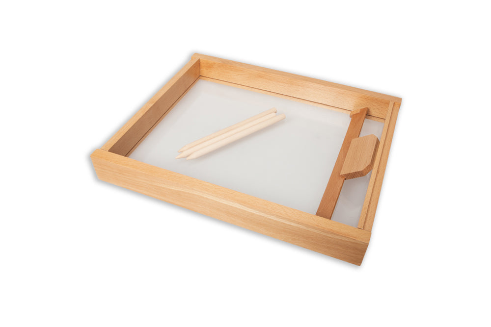 Sand Tray with Clear Base and Smoothing Tool