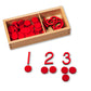 Small Cut-out Numerals and Counters - Red