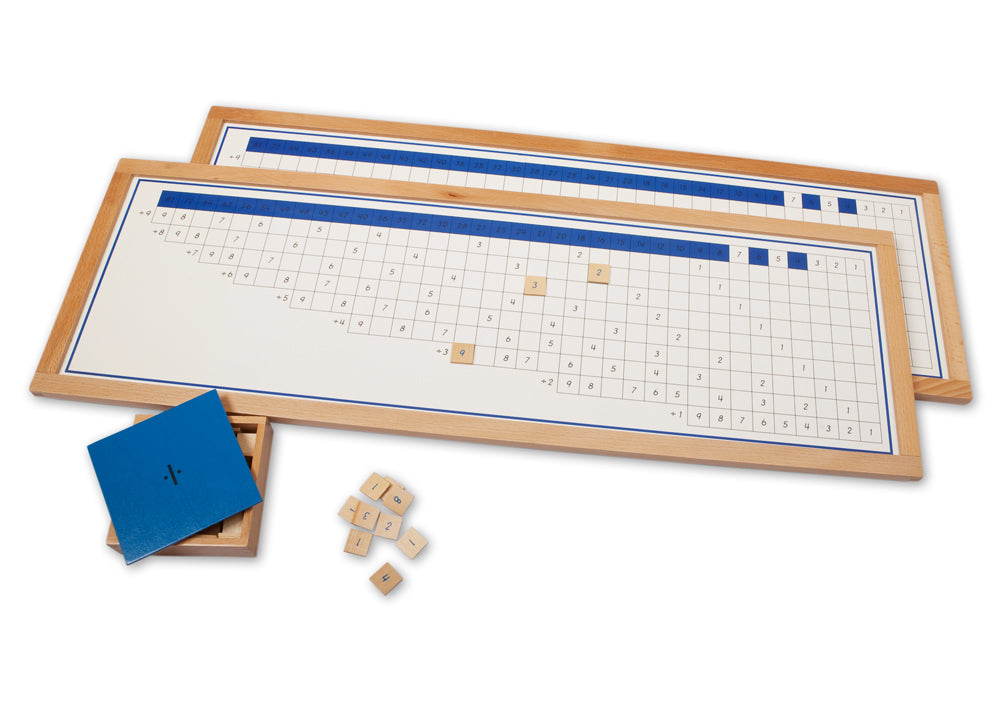 Replacement Box of Wooden Tiles for Division Working Charts