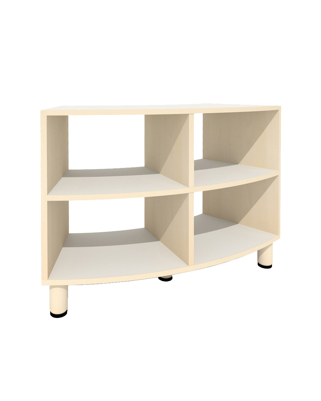 45° CURVED OPEN 2-LAYER CABINET 70cm H (NL)