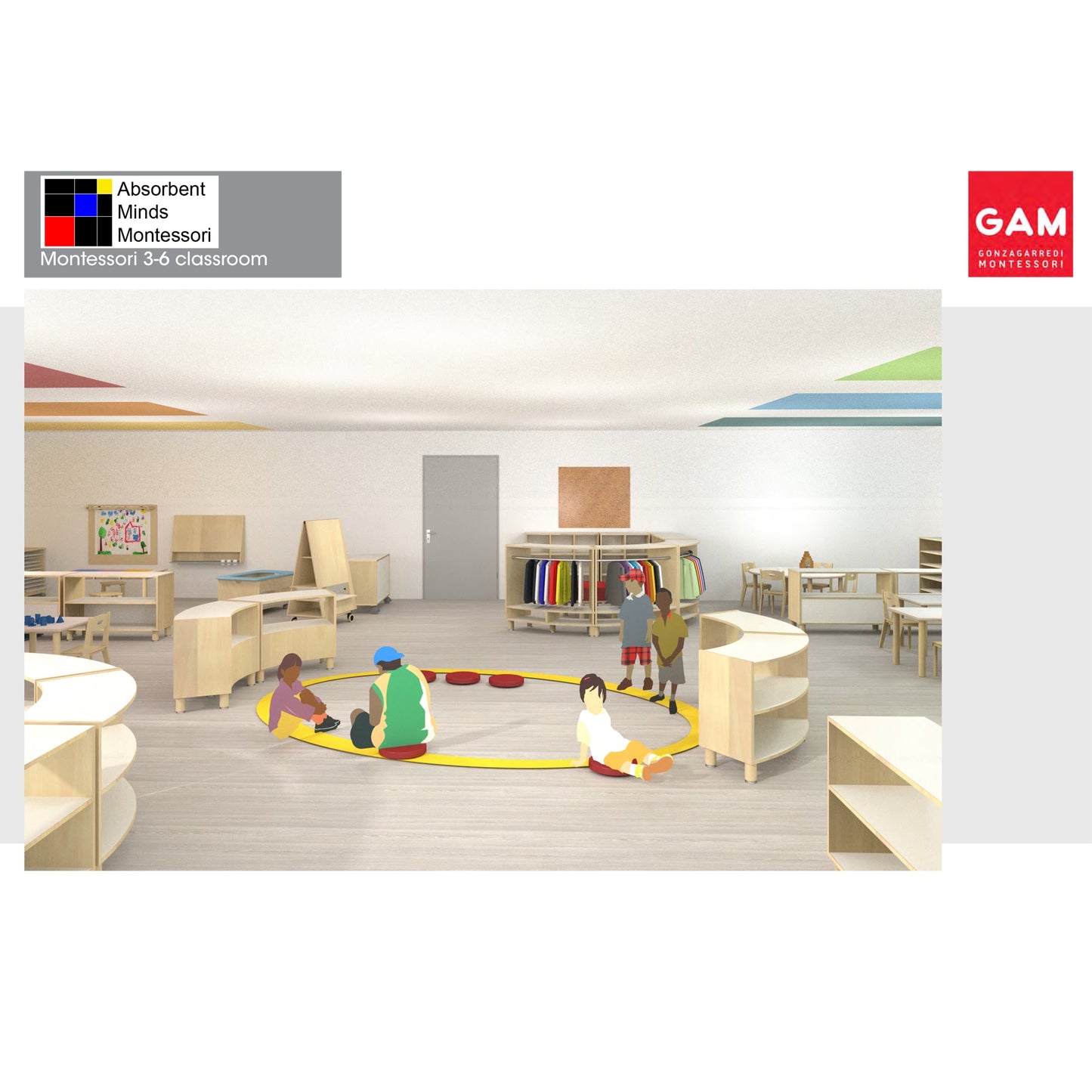 Curved Learning Area Furniture Set  (NL)