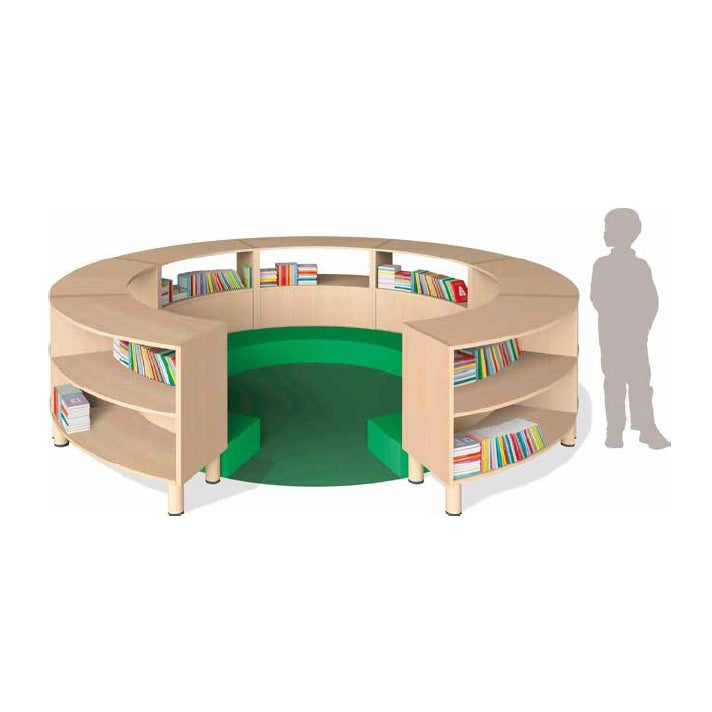 Curved Learning Area Furniture Set  (NL)