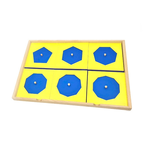 Geometric Presentation Tray with 6 Polygons
