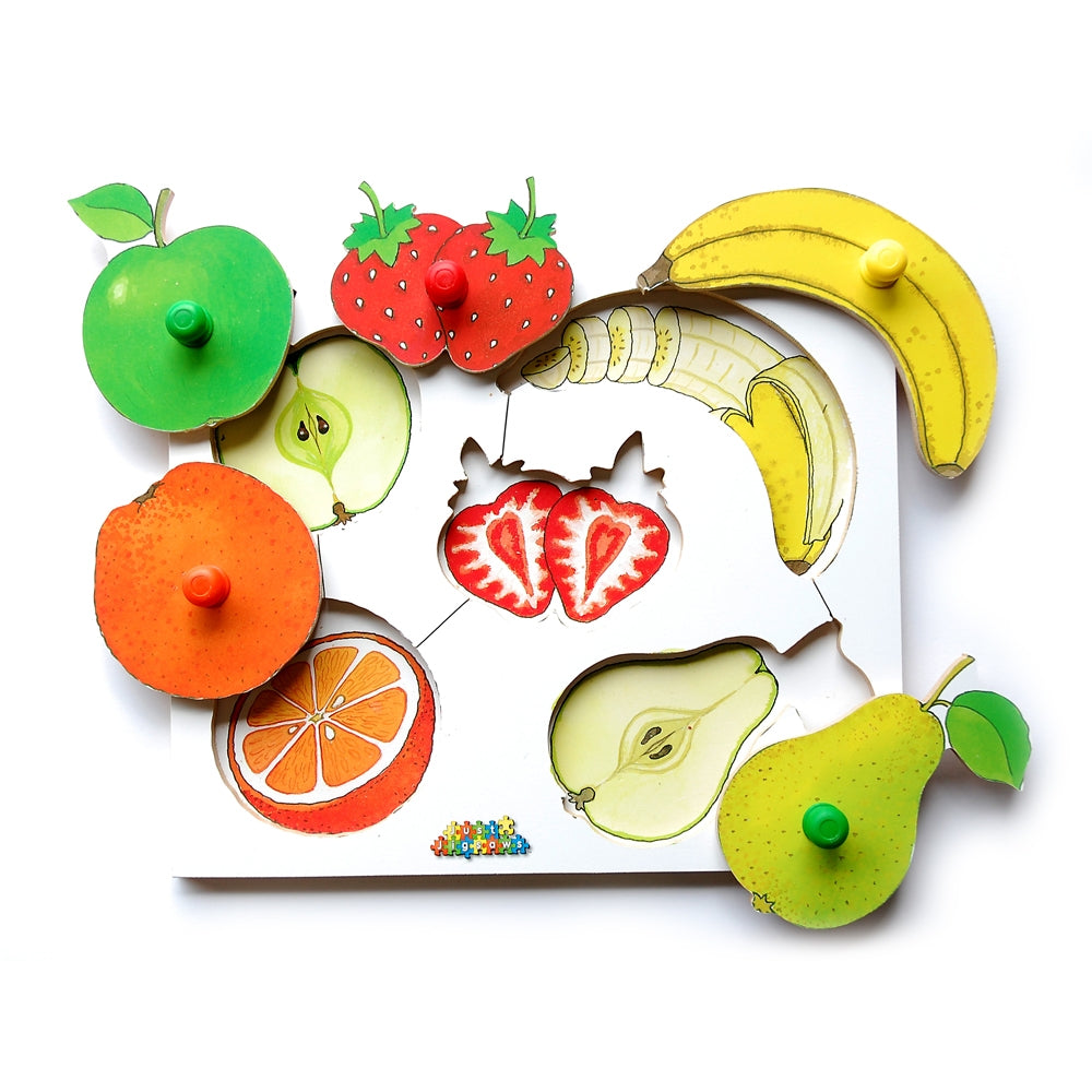 3 Fruit Peg Puzzles