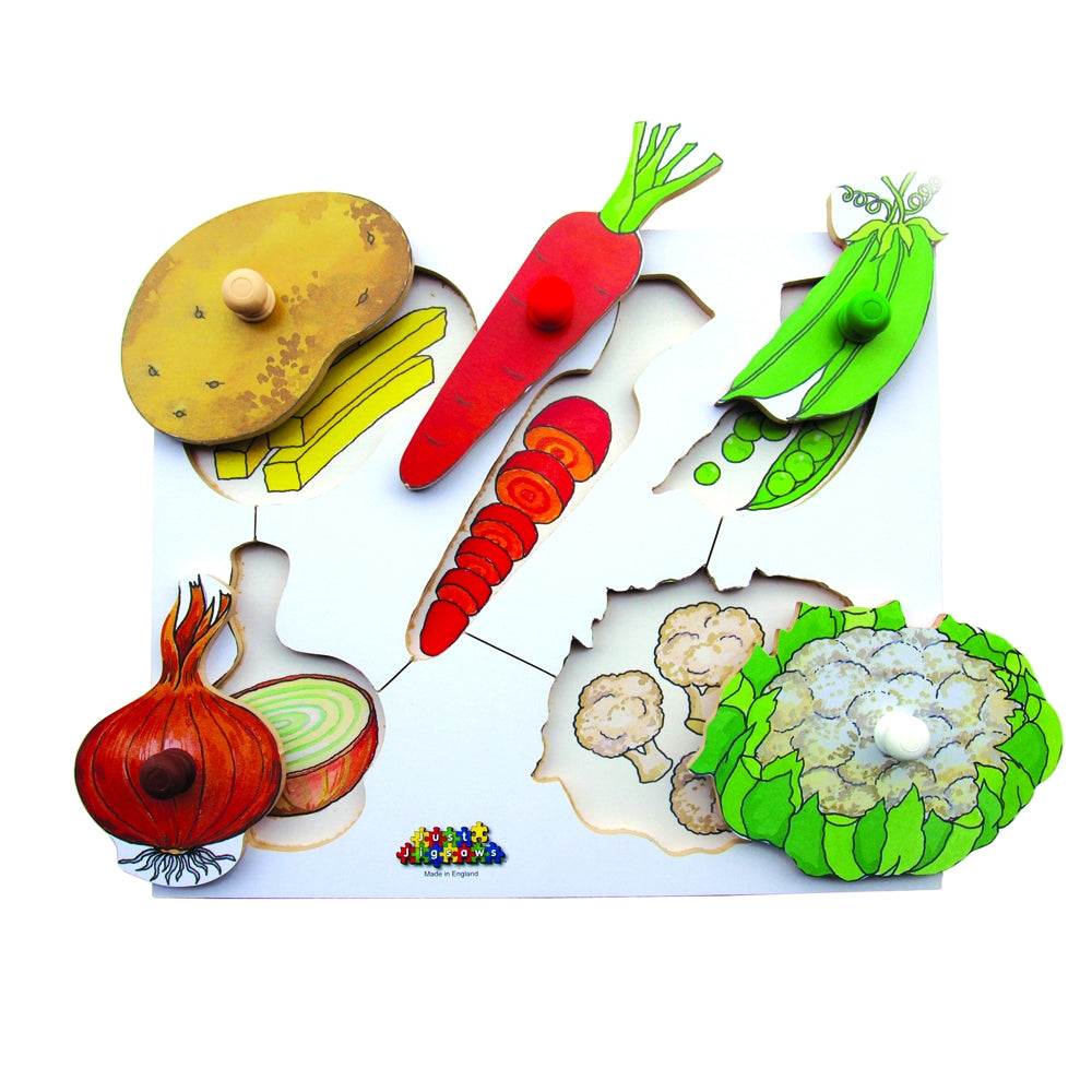 3 Vegetable Peg Puzzles