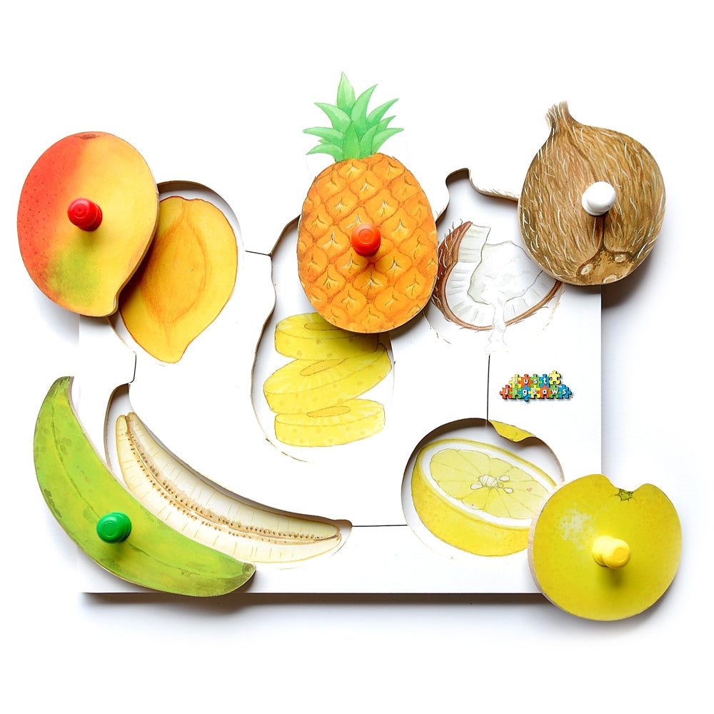 3 Fruit Peg Puzzles