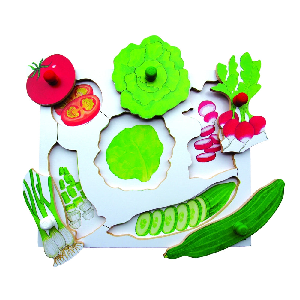 3 Vegetable Peg Puzzles